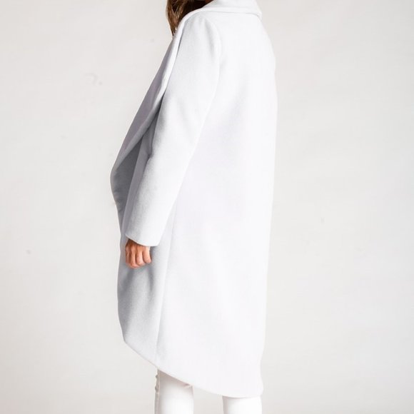 Brand New Faux Waterfall Collar Coat (Sizes 12, 16) - Picture 4 of 5